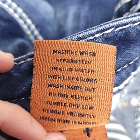 Rock Revival Womens Easy Crop Jeans Size 30 Blue - Picture 10 of 10